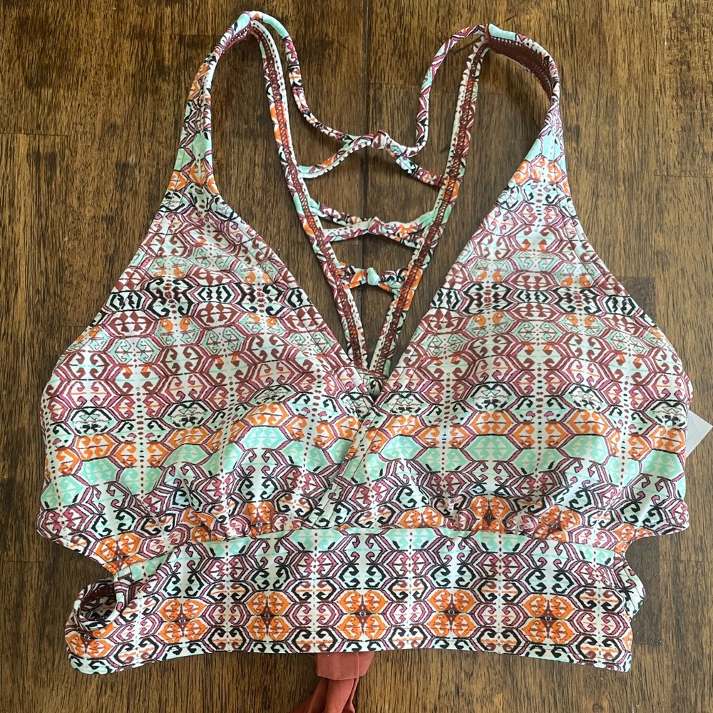 NWT PRANA Multicolor Bikini Top